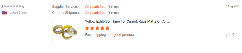 Transparent Carpet Tape Double Sided Pressure Sensitive and Hot Melt Adhesive for Carpet Edge Affixing and Bag Sealing