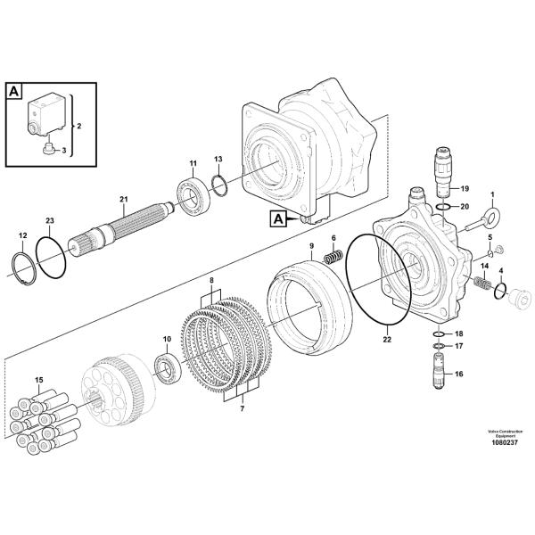 VOE14684412 14684412 Sealing Kit Excavator Spare Parts For EC360B EC700B