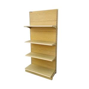 Quality Factory Custom size cheap retail shelves single-sided wood grain color wall shelf for sale