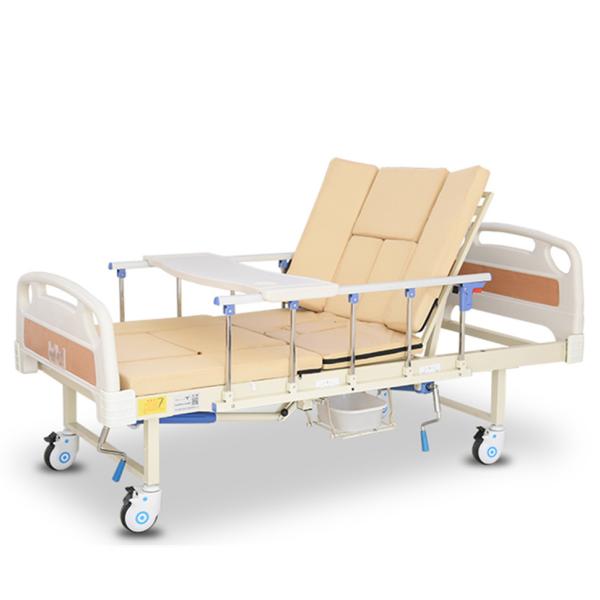 Buy Nursing Adjustable Manual Hospital Bed Back Raising Hospital Style Beds at wholesale prices