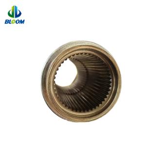 Customized Plastic Extruder Accessories Spline Connected With Gearbox And Screw