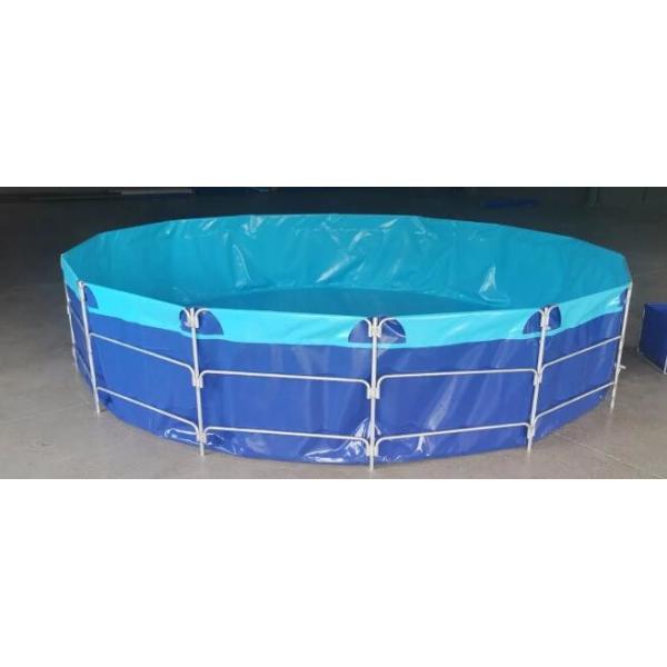2MM Steel Mesh Tarpaulin Fish Tank And Tarpaulin Fish Farming Round Fish Pond Collapsible Fish Tank