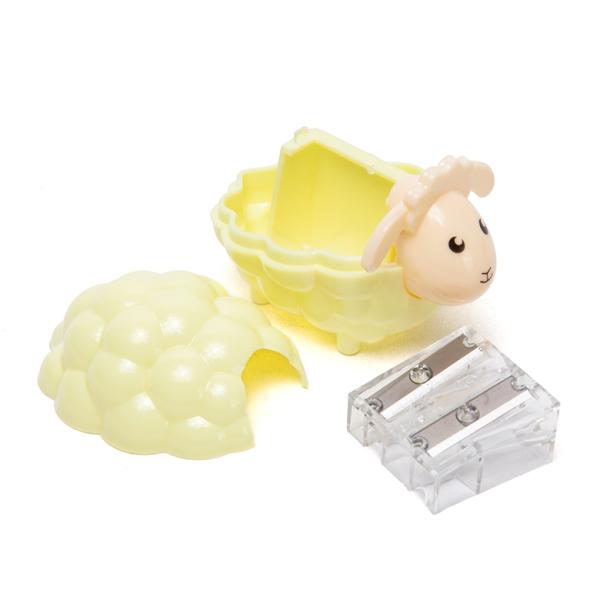 Cute Animal Sheep Cartoon Pencil Sharpener Baby Safe