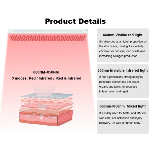 Professional Infrared Red Light Therapy Machine 1500W For Full Body