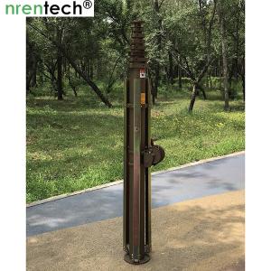 10m manual crank winch telescoping mast/ push telescoping mast/ aluminum