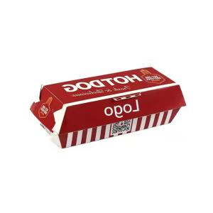 Customized Eco-Friendly Recyclable Hamburger Hot Dog Takeaway Packaging Box