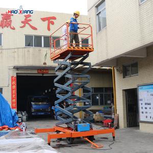 Movable Scissor Lift 300kg-500kg Mobile Scissor Lift Platform For Factories
