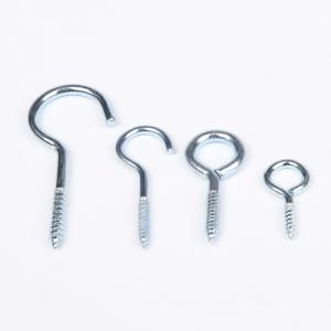 Quality Zinc-aluminum Coated Galvanized Stainless Steel Eye Bolt Self-tapping Hanging Open Eye Hook C-type Screw Bolt Hook Measurement System INCH GB for sale