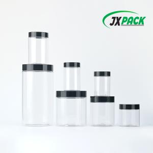 Plastic Wide-Mouth Cosmetic Cream Jar with Screw Cap