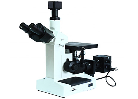 Quality Trinocular Inverted Optical Microscope Biological PL L40X WF10X Halogen Lamp for sale