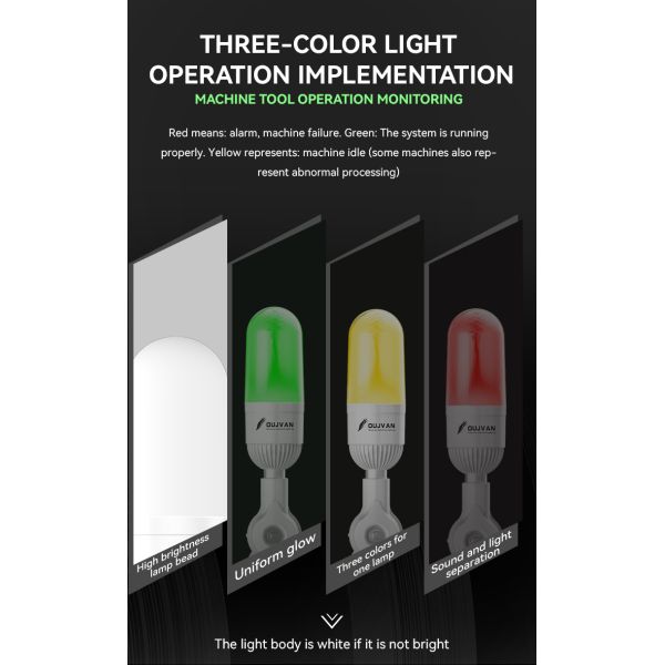 Customized Tower Warning Light Single Layer Three Color Led Signal Tower Light