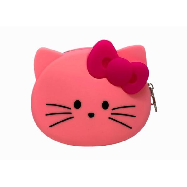Buy Girl Small Wallet Kitty Silicone Change Purse Student Cartoon Coin Bag With Zipper at wholesale prices