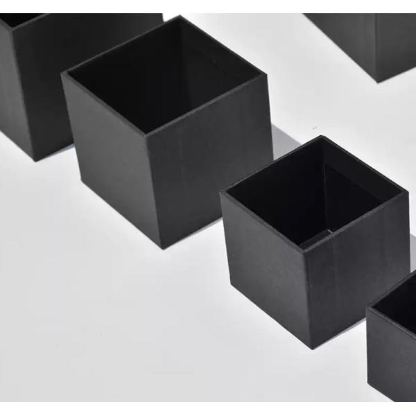 Black Cardboard Black Square Box Paper Box Custom Cosmetics Tea Packaging Box