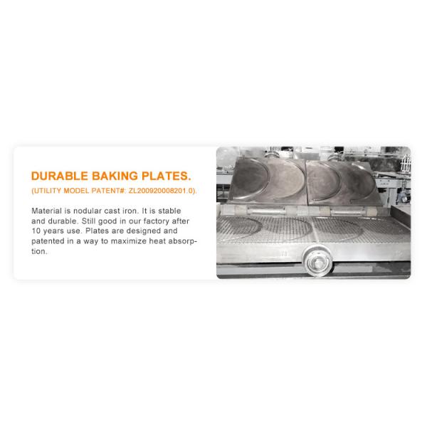 1.1KW 47 Plates Ice Cream Cone Making Machine Waffle Biscuit Machine