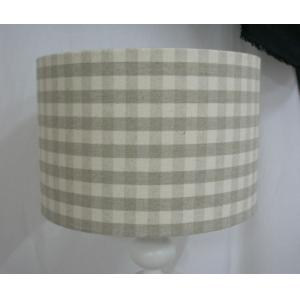 White Inner Hardback Lamp Shade Silver Crushed Velvet Lampshade