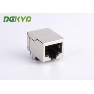 Panel Mount Single Port PoE RJ45 Ethernet Connector with 10/100base-T transforme
