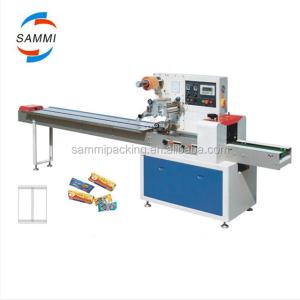 Multifunctional Horizontal Pillow Packaging Machine Cookies Chocolate Bar