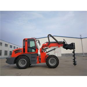 Quality 2.5ton farmland machinery 4WD telescopic loader with earth auger for sale
