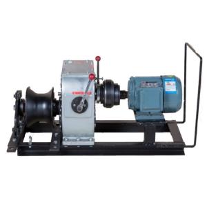 Portable 3 Tons Power Cable Winch Puller With Electric Engine In Power Line