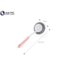 Customized Descale Housekeeping Brushes Pot Stainless Steel Wire With Handle