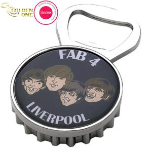 Quality Crown Cork Personalized Beer Opener , Souvenir Gift Custom Metal Cartoon Bottle Opener for sale