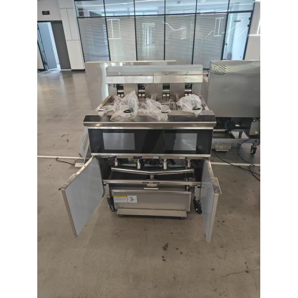 Professional Touchscreen smart panel 4tank 4baskets 28KW 304SUS Electric Chips Open Fryer