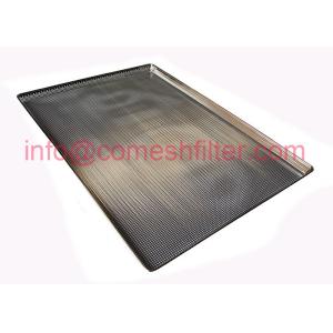 Quality SS Screen Rectanglar Perforated Tray , Stainless Steel Mesh Tray for sale