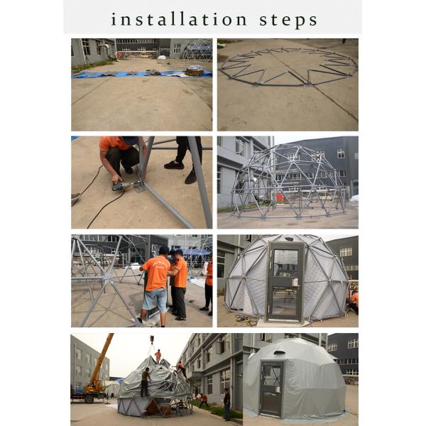 large outdoor luxury waterproof glamping 6m geodesic dome tent hotel