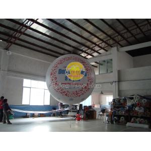 Filled helium sphere balloons with two sides digital printing for Outdoor advertising