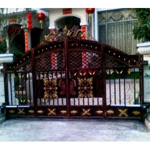 Decorotive Morden Cast Iron Door Residential Wrought Iron Electric Gates