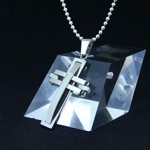 Quality Fashion Top Trendy Stainless Steel Cross Necklace Pendant LPC279 for sale