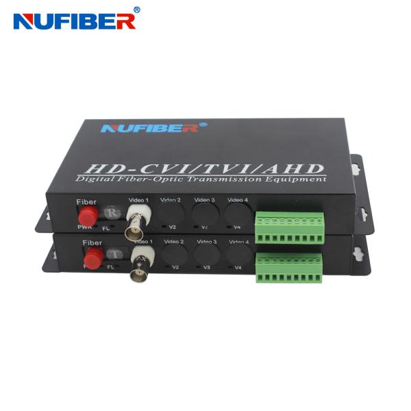 HD 1080P Fiber Video Converter 1BNC 1 Audio 1 Fiber ROHS Approved