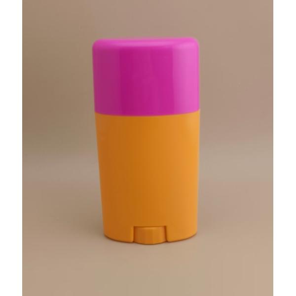 Buy Orange Big Smooth Lip Balm Packaging with Pink Lid 0802 for Lipsticks at wholesale prices