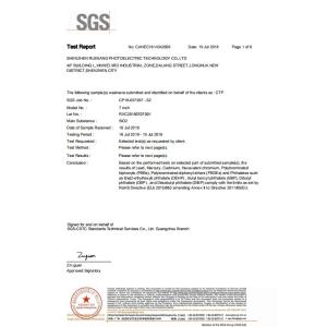 COPYRIGHT Reshine Display (HK) Technology Co.,Limited Certifications
