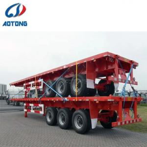 40ft 3axle Flatbed/Skeletal Container Trailer with Mechanical Suspension and