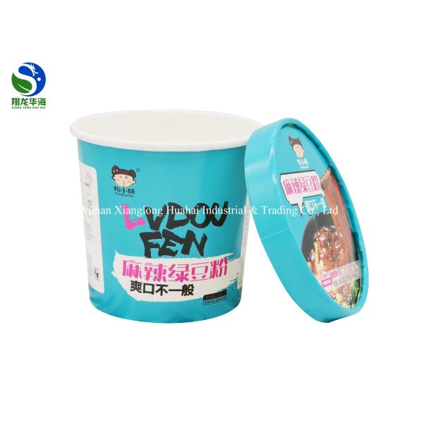 Soup Bowl Disposable Lunch Box Thickening Paper Bowls With Lids 32oz Eco -