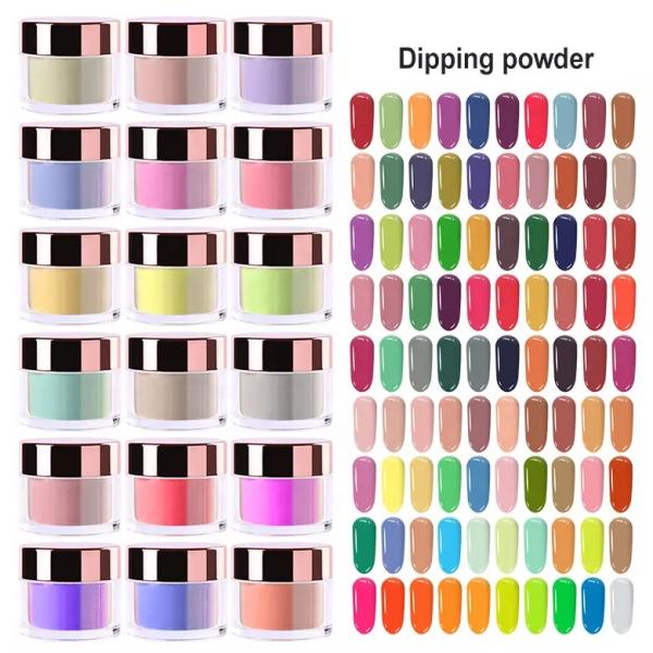 Factory Wholesale 1oz 2oz 4oz 8oz 16oz Private Label 3 in 1 Acrylic Dipping Powder Glitter Nail Acrylic Powder 1KG Vendors Bulk
