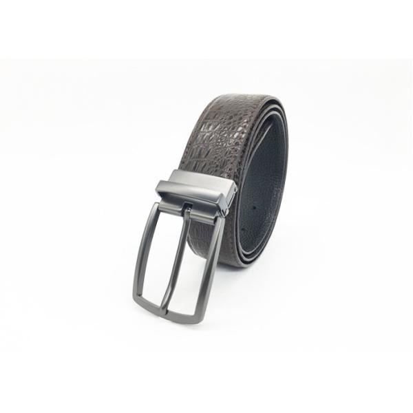 Buy ODM 140CM Men Crocodile Leather Belt With Alloy Pin Buckle at wholesale prices