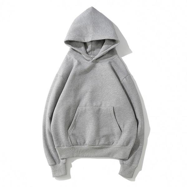 Embroidery Drawstrings Unisex Oversized Plain Cotton Hoodies