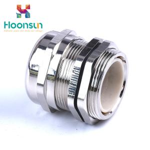Waterproof IP65 Brass Cable Gland For Electrical Junction Box ROHS / ISO