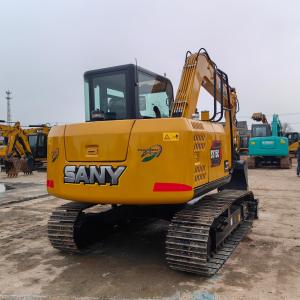 Small Used Excavators 7 Ton Hydrauli Crawler Sany 75 with 0.3 m³ Bucket Capacity