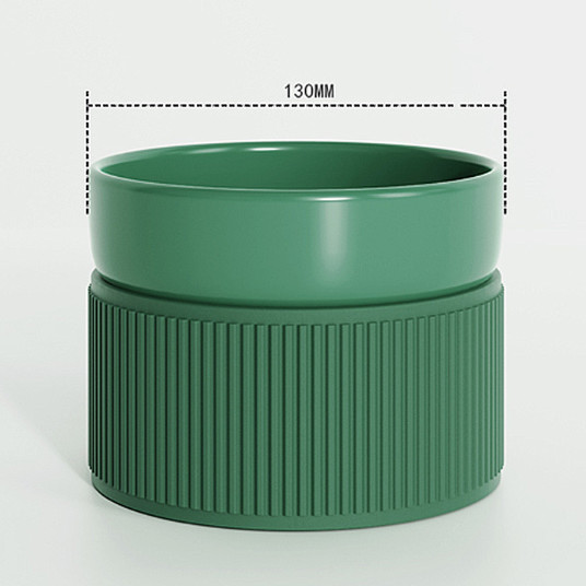 Tilted Elevated Cat Food Bowl Dish Pet Feeding Station With Stand ABS