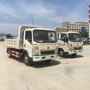 5T Small Light Duty Commercial Trucks 4x2 Sino Howo Dump Truck