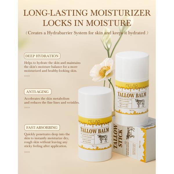 Natural Facial Private Label Body Lotions Vitamins Face Care Cosmetic Korean Skin Care Products Makeup Peptide Beef Tallow Stick