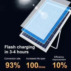 500W Lens Highlighting Outdoor Garden Spotlights , Solar Powered Remote Control