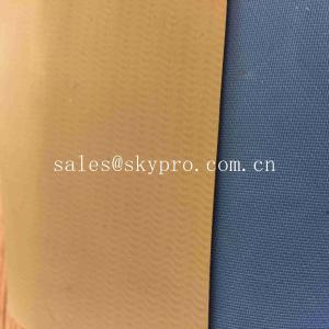 Tan khaki Neoprene Fabric Roll , Hypalon Rubber Fabric for Boats with Matt