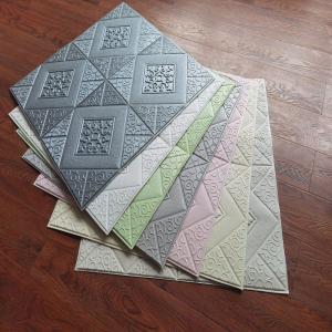 8mm Thickness Geometric Pattern Foam Wall Stickers for Sophisticated 3D Ceiling