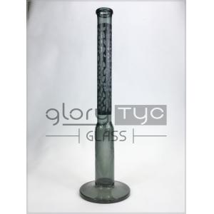 Handmade Clear Glass Smoking Pipe White Freezable Pure Hookah 16Inch