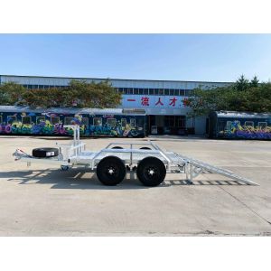 ATM 4000kg Plant Trailers Agricultural Small Excavator Trailer Silver