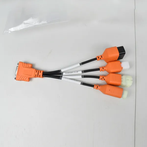 Xtruck M1 OBD2 Diagnostic Cable for Kawasaki 1/3-4P/2-4P/2-8P with Plastic and Metal Construction Compatible with XTRUCK M1 Scanner